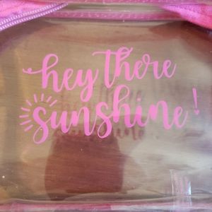 New - Hey there sunshine make up bag
